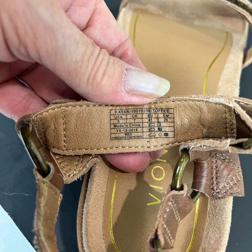 Women's Vionic Adjustable Leather Strap Sandal Si… - image 6